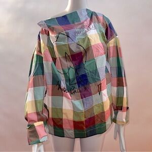 Vivienne Westwood SS18 UNISEX MOTHERFUCKERS WILMA SHIRT CHECK SIZE I BRAND NEW